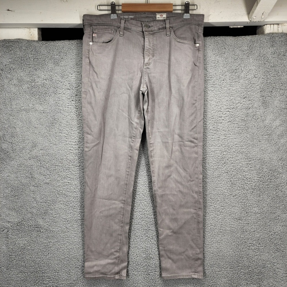 AG Adriano‎ Goldschmied The Prima Ankle Jeans Grey Women's Size 31R